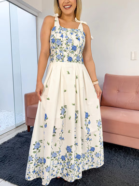 Vestido Princesa Estampa em flores