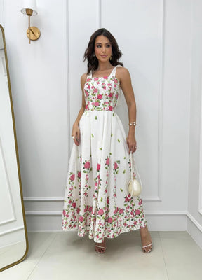 Vestido Princesa Estampa em flores